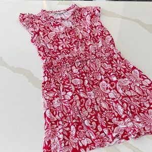 LOFT Pink and White Floral Mini Dress